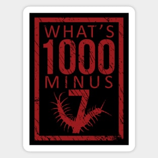 What's 1000 minus 7 Magnet